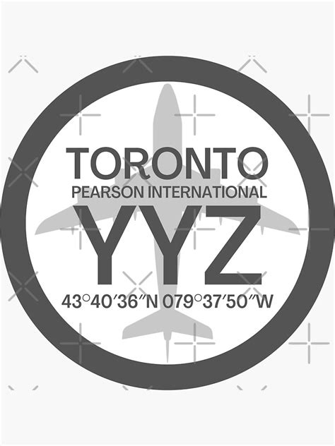 Toronto Yyz Toronto International Airport Sticker For Sale By