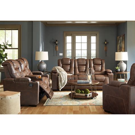 Ashley Signature Design Owners Box Power Reclining Living Room Group