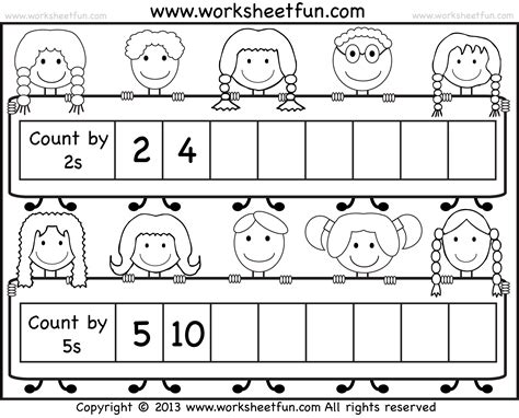 Counting By 5s Worksheet Kindergarten Count By 5 S And Make It