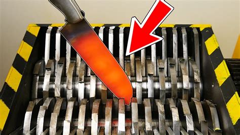 Experiment Shredding Knife At 1000 Degrees Experiment At Home Youtube