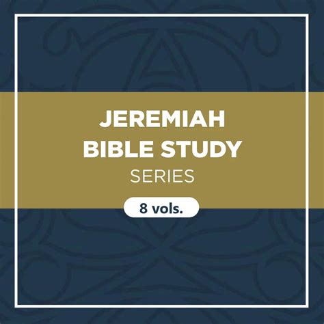 Jeremiah Bible Study Series 8 Vols Verbum