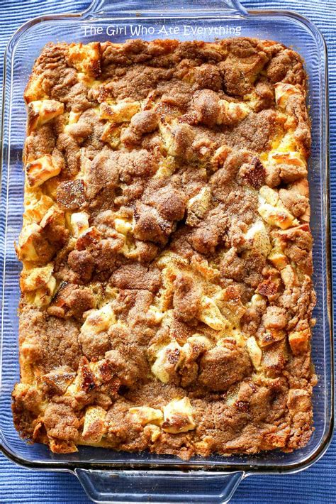 Cream Cheese Cinnamon Casserole The Girl Who Ate Everything