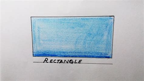 How To Draw A Rectangle Shape Simple With Pen And Color Easy Rectangle