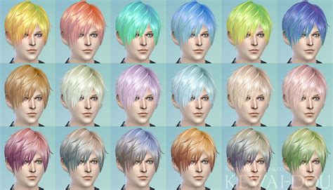 Simsdom Sims 4 Boys Hair Coloring The Hair For Men Hair It Has 12