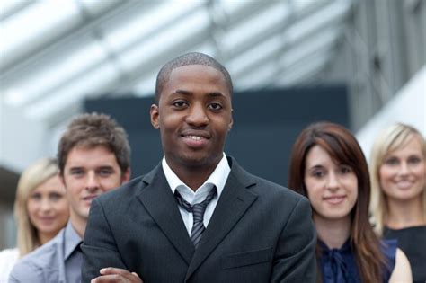 Premium Photo Afro American Businessman Leading His Team