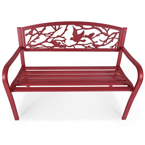 Buy Costway Patio Garden Bench Park Yard Outdoor Furniture Cast Iron