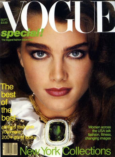 Brooke Shields Magazine Cover Brooke Shields Vogue Covers Vogue