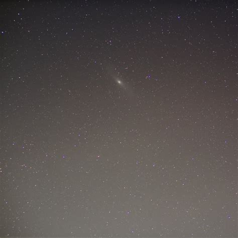 Andromeda Galaxy In White Phosphor Astrophotography