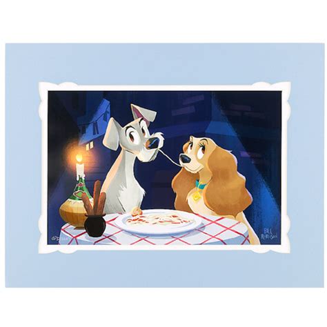Disney Deluxe Print Bella Notte Lady And The Tramp By Bill Robinson