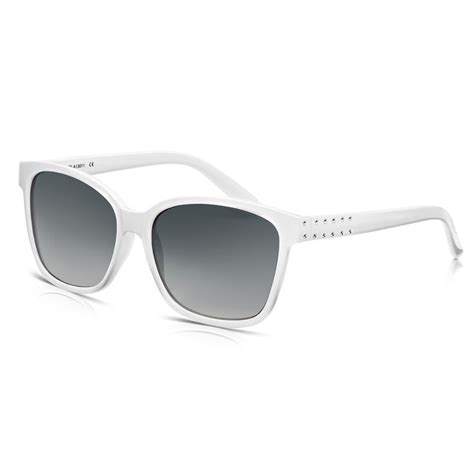 White Wayfarer Sunglasses Womens