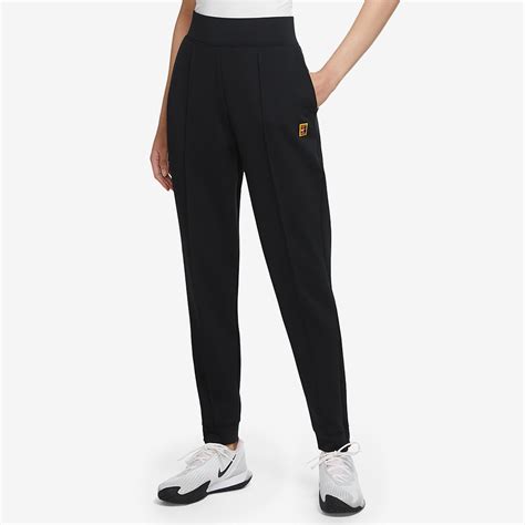 Nike Womens Court Dri Fit Heritage Knit Pant Black Black Pro