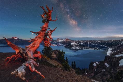Crater Lake Milky Way Photograph By Darren White Pixels