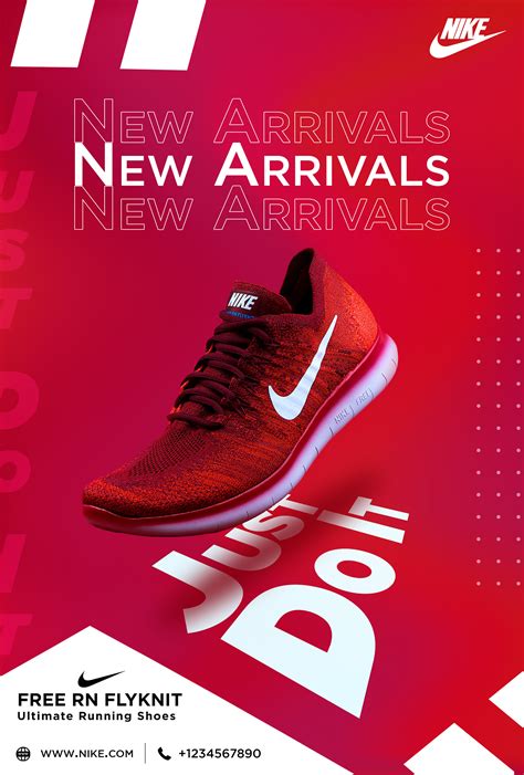 Nike Shoe New Arrival Poster Design On Behance