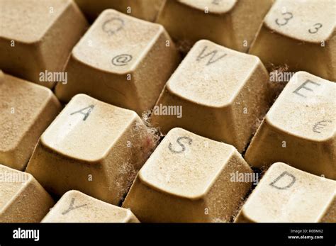 Dusty Keyboard Stock Photo Alamy