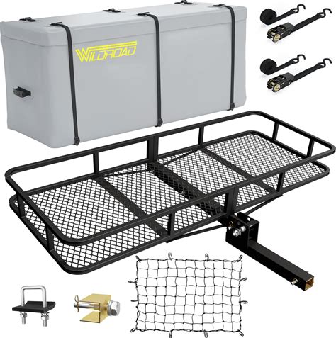Wildroad Hitch Cargo Carrier Basket Combo 60 X 24 X 6
