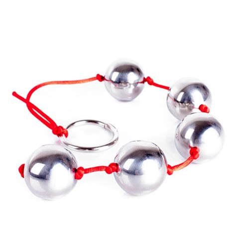 Davidsuorce Beads Anal Metal Ball Plug With Pull Ring Rope Anus Bottom Pleasure Toy For Unisex