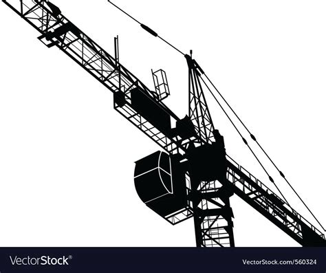 Crane Construction Royalty Free Vector Image Vectorstock