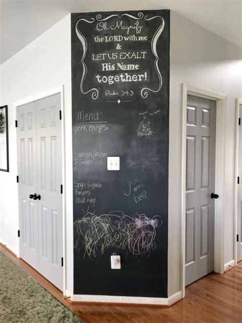 Easy Chalkboard Accent Wall The Stonybrook House