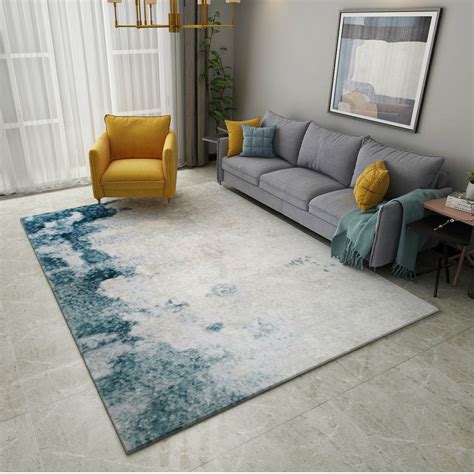 A modern rug is an essential accent piece for any living room, bedroom or dining room. Abstract Ink Modern Carpets For Living Room Home Decor ...