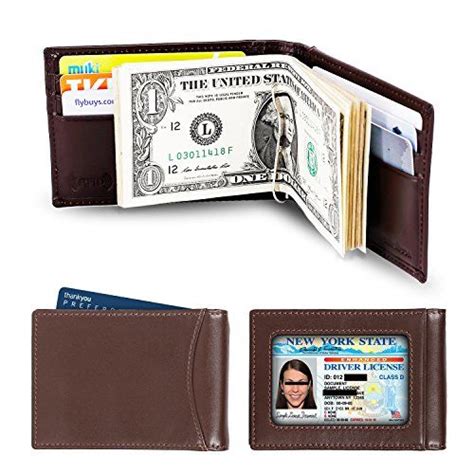 The nice wallet is made of genuine leather, the change slot will be slightly tight first time, after used it for. amelleon Men's RFID Blocking Leather Wallet - Front Pocke... | Best front pocket wallet, Slim ...
