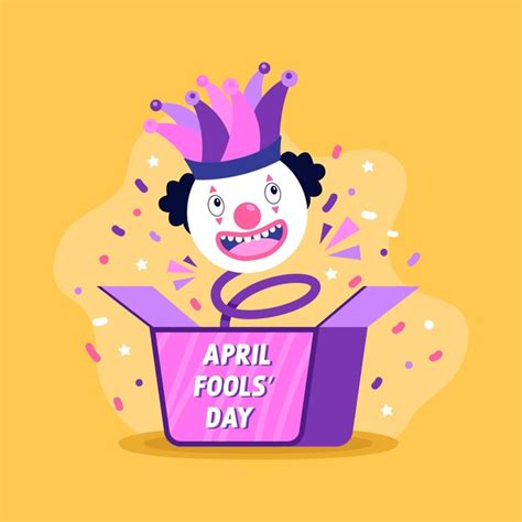 Premium Vector April Fools Day Clown Concept Illustration