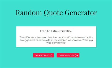 Random Quote Generator Project Made In Reactjs Laptrinhx