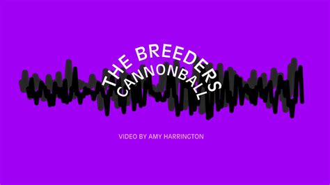 The Breeders Cannonball Lyric Video Youtube