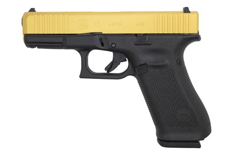 Glock G45 9mm 402 17 Round 2 Tone Blackgold Pistol Battlehawk Armory