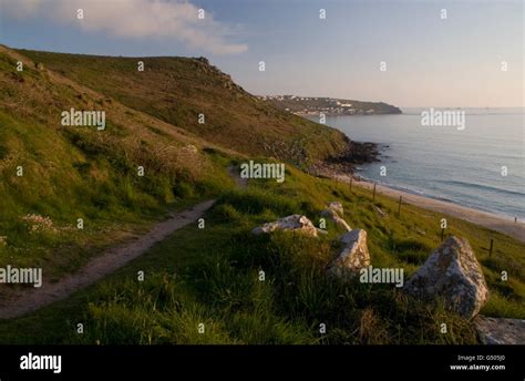Gwynver Beach Sennen Cornwall Stock Photo Alamy