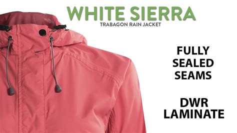 White Sierra Trabagon Rain Jacket Waterproof For Women Youtube