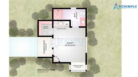 1 Bedroom Cottage Home Plans