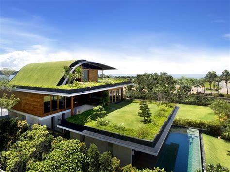 Beautiful Green Roof Design For Modern House 4 Home Ideas