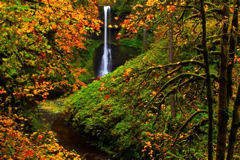 State Autumn Falls Waterfalls 1080p Parks Park Silver Usa