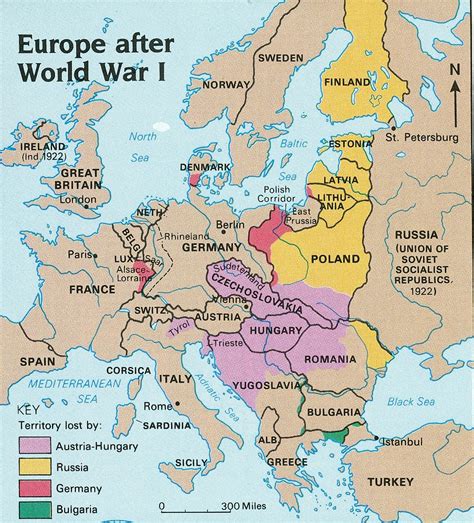 Political Map Of Europe During World War 1