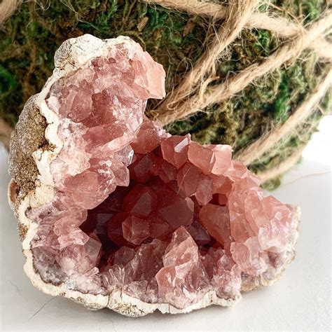 Pink Amethyst Cluster 65 Grams And Approx 25 X 15 X 1 Inch Argentina