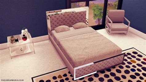 Pixeldreamworld Sims 4 Bedroom Sims 4 Beds Bed Sims 4