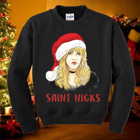 Stevie Nicks Saint Nicks Christmas Sweater Stevie Nicks Fantastic Show