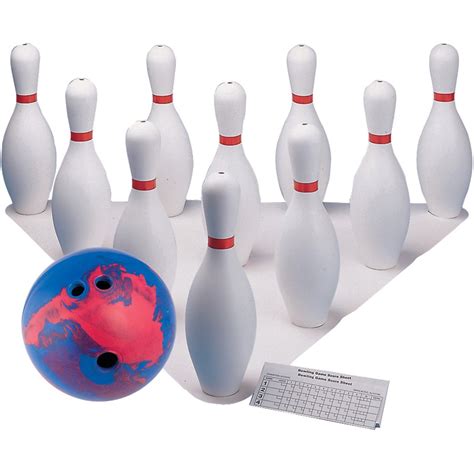 Champion Sports Plastic Bowling Ball And Pin Set
