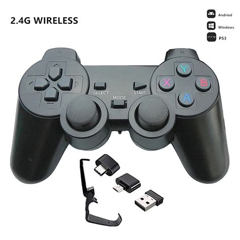 24g Wireless Game Controller Joystick With Micro Usb Otg Adapter For