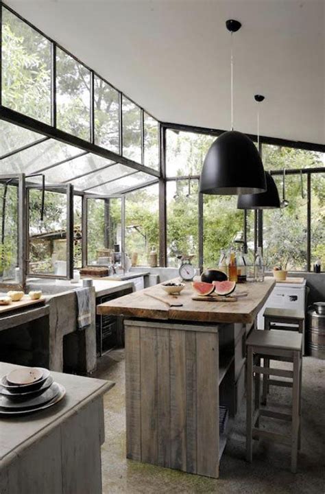 Outdoorindoor Kitchens With Glass Walls