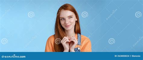 Devious Tricky Smart Pretty Redhead Girlfriend Have Evil Plan Smirking