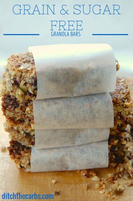 Have you ever made granola bars? Sugar & Grain Free Granola Bars - easy blender recipe