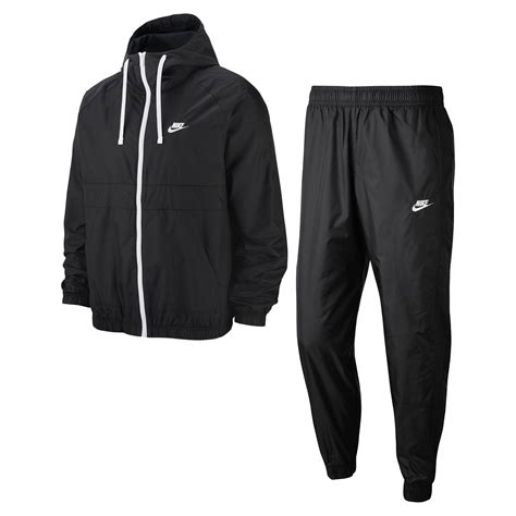 Buy Nike Sportswear Woven Hooded Tracksuit Men Black White Online