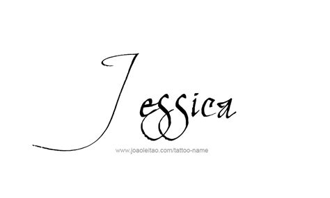 The Name Jessica Tattoo Designs