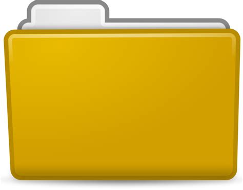 Yellow Folder Icon At Vectorified Collection Of Yellow Folder