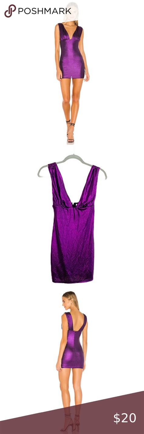 Superdown Jill Metallic Mini Dress Purple Revolve Metallic Mini Dresses Purple Mini Dresses
