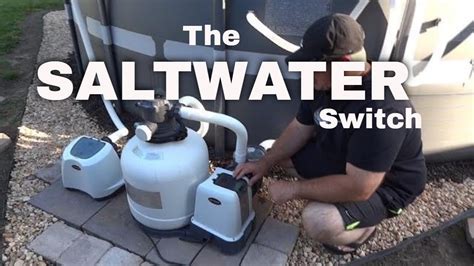 Intex Saltwater System With E C O Saltwater Pool System Set Up For