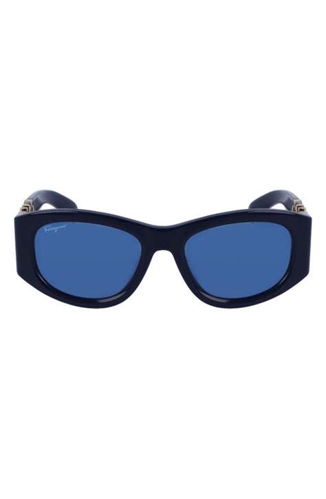 Blue Round And Oval Sunglasses For Women Nordstrom
