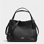 Lyst - Coach Edie 28 Leather Shoulder Bag in Black