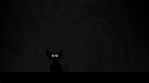 Cat Illustration Cat Black Cats Vladstudio Minimalism Hd Wallpaper